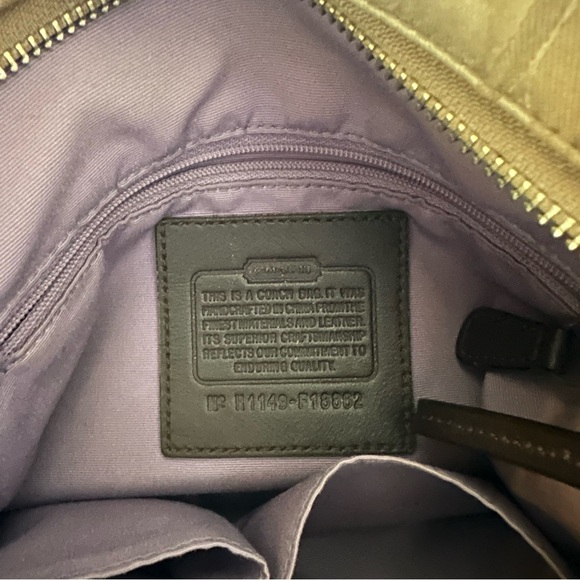 Coach Signature Convertible Crossbody/Shoulder Bag Tan Brown H1149 F18862 - Picture 9 of 16